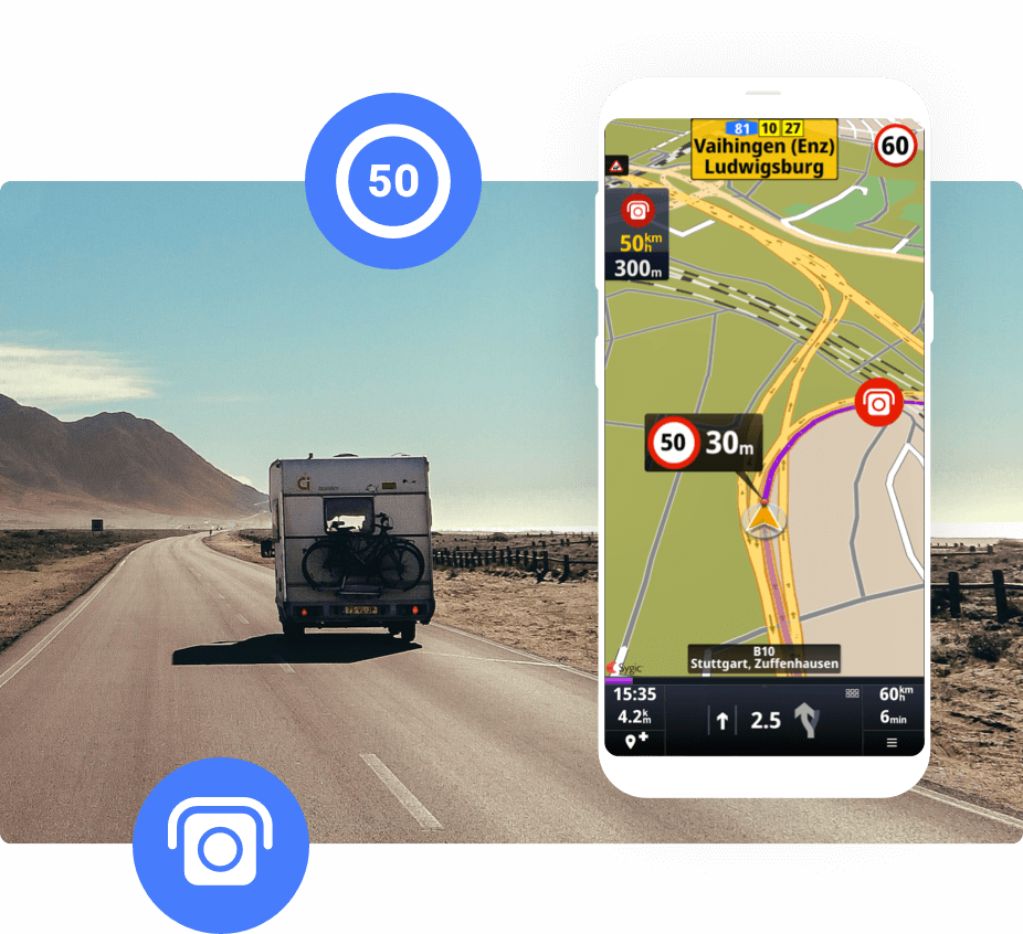 Caravan Navigation - Sygic | Bringing life to maps