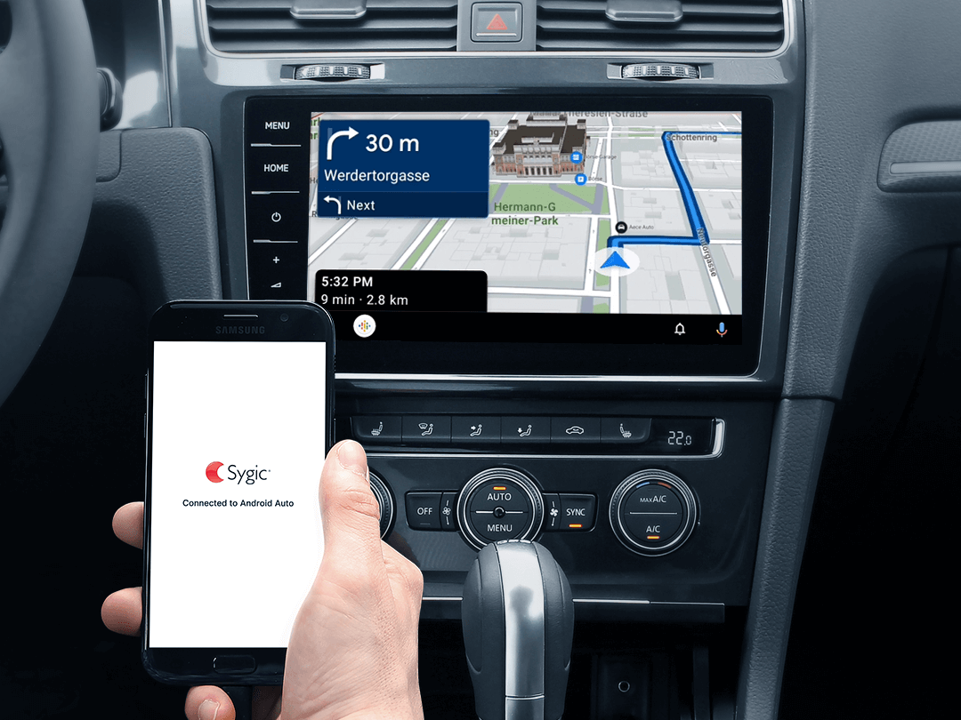 Connettività con Android Auto - Sygic GPS Navigation