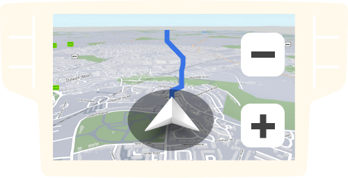 Connectivité Android Auto - Sygic GPS Navigation